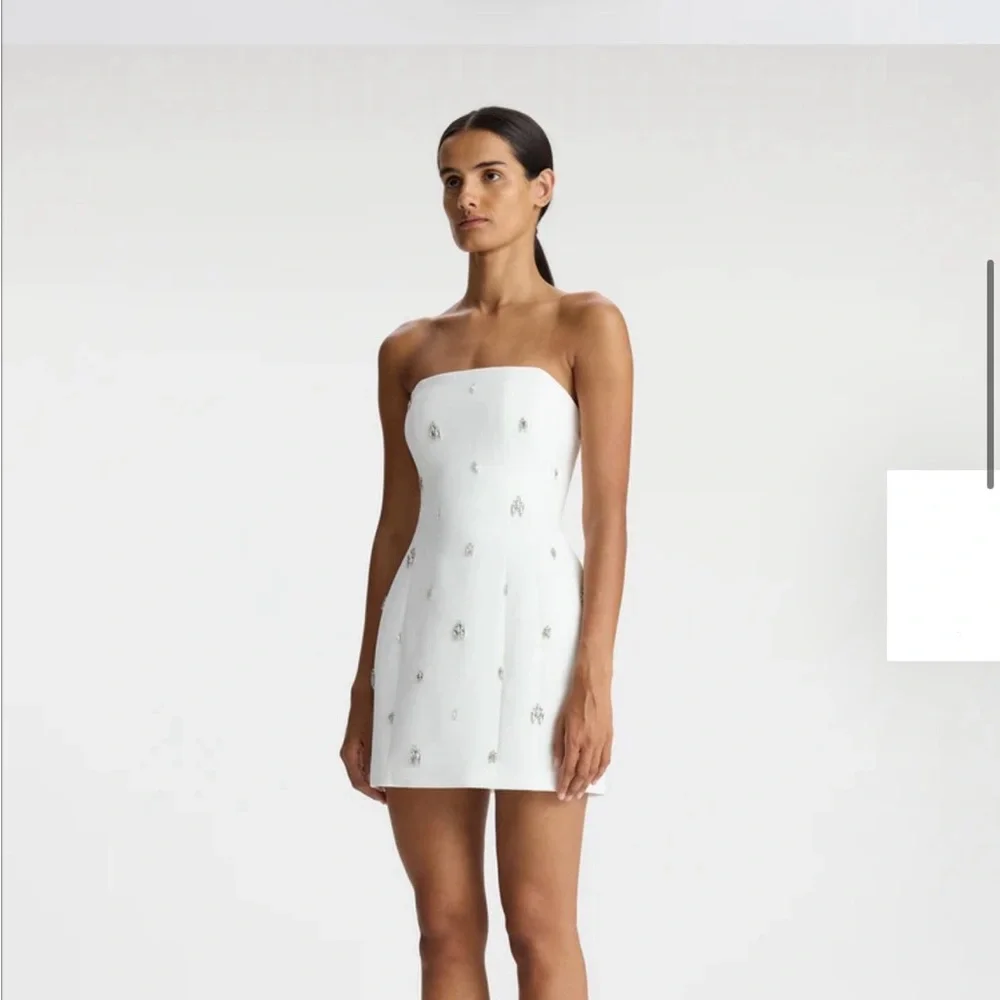 A.L.C. Elsie Strapless Embellished Mini Dress | Worn Once - Picture 3 of 6